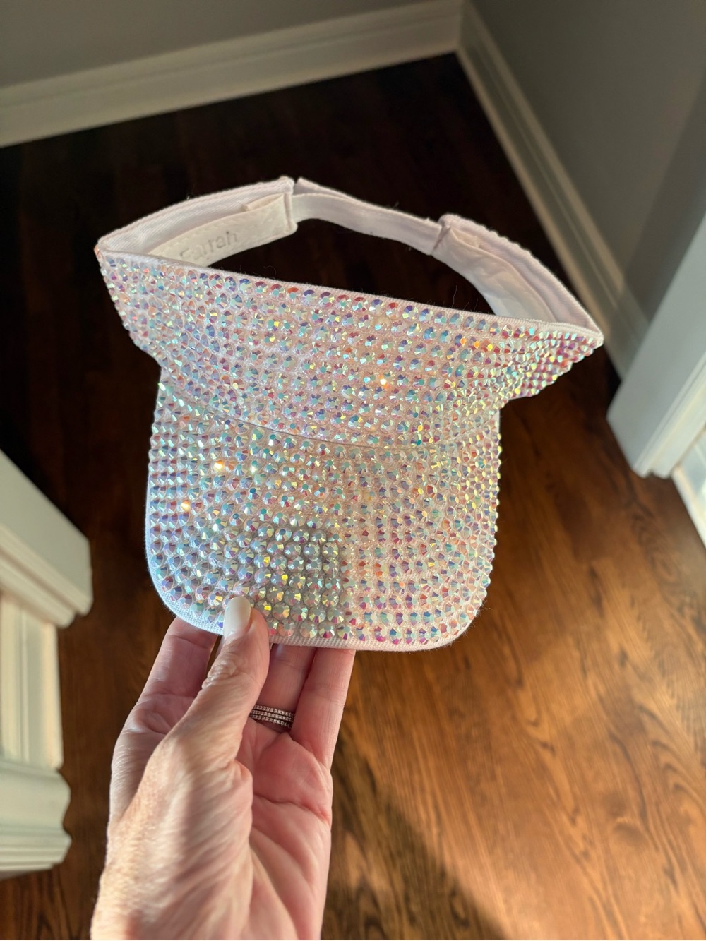 Sparkle Crystal Kids Visor - Pink